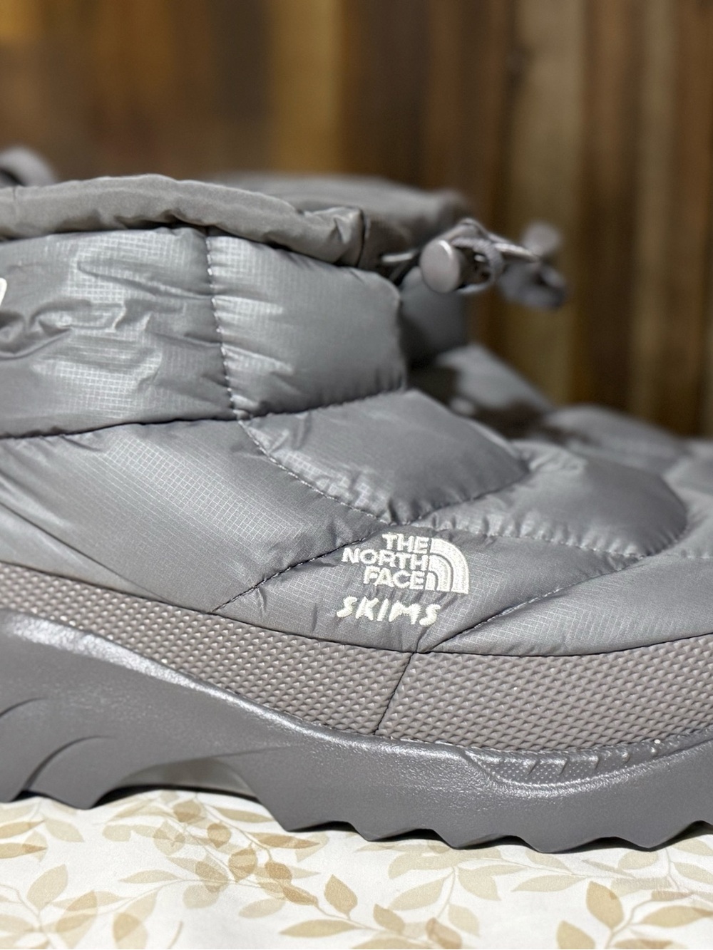The North Face x SKIMS Nuptse Traction Chukka Boots Gunmetal Men